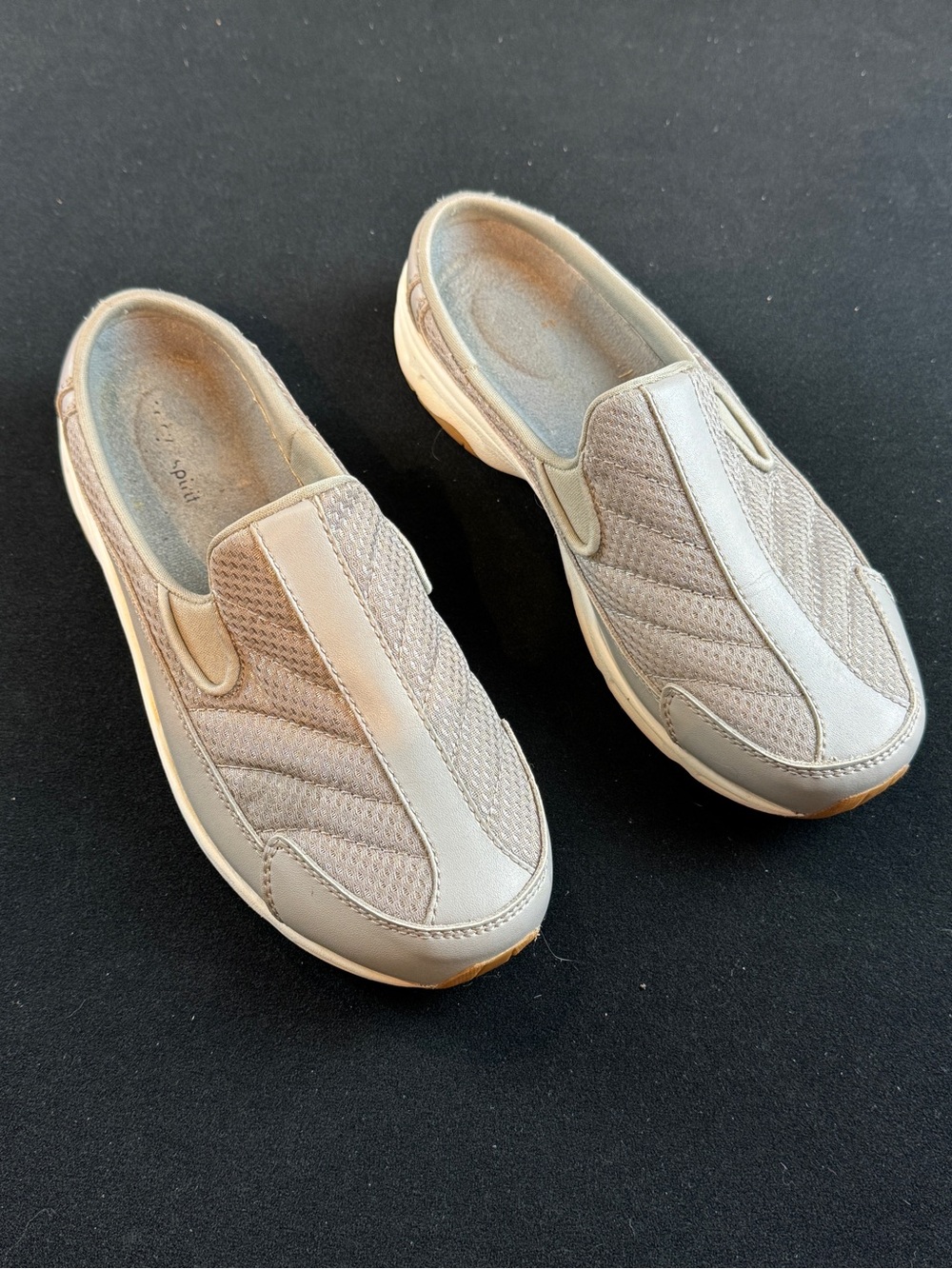 Easy Spirit Light grey Slip-On Quilted Comfort Shoes